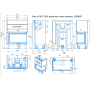 Каминная топка ЭкоКамин ДЕЛЬТА 1000R два стекла принтинг правая TDNP1000R