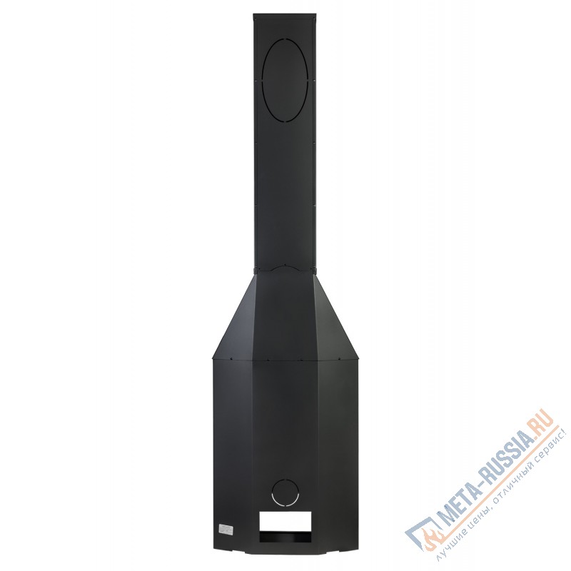 Печь-камин Экокамин Бавария три стекла черная Печь-камин Экокамин Бавария три стекла черная