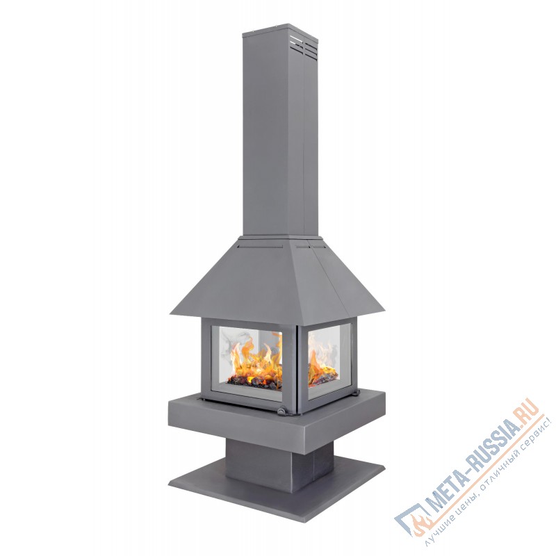 Камин Экокамин ЭКЛИПС ОСТРОВНОЙ 4D графит K185