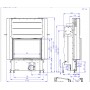 Каминная топка Romotop IMPRESSION R/L 2G L 83.60.34.21 черная