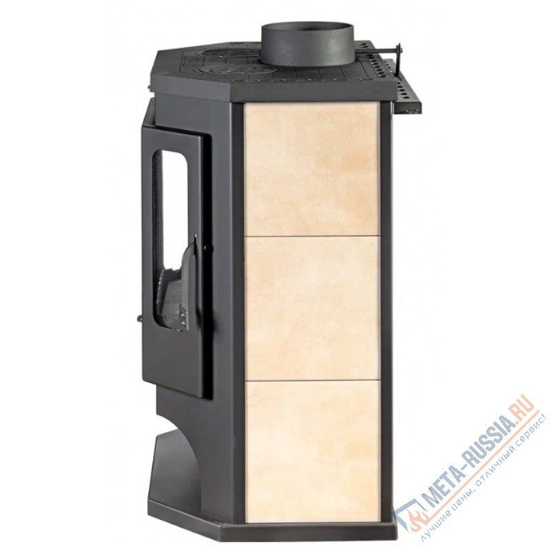 Печь-камин Экокамин Бавария Призматик c плитой PK186, 12 кВт, д.200, вторичный дожиг, чистое стекло Печь-камин Экокамин Бавария Призматик c плитой PK186, 12 кВт, д.200, вторичный дожиг, чистое стекло