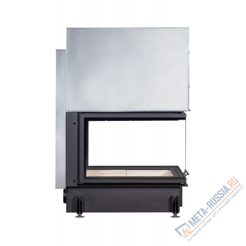 Каминная топка ЭкоКамин ДЕЛЬТА 900 три стекла принтинг