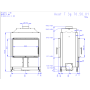 Каминная топка Romotop HEAT T 3G 70.50.01 двухсторонние остекление