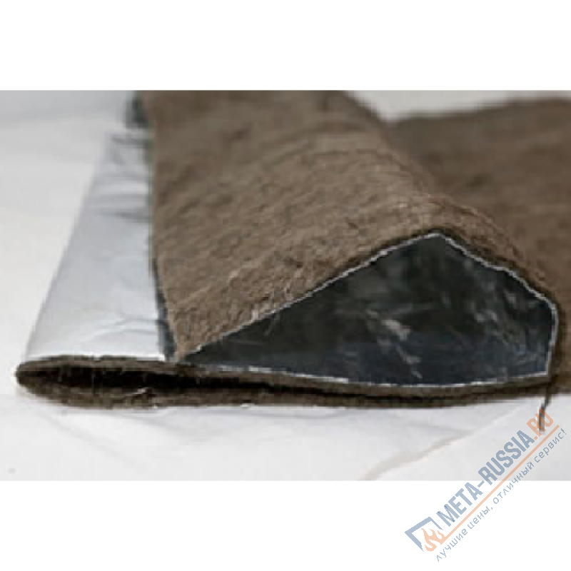 Базальтовый картон фольгированный 1000х600х8 мм (20 штук в упаковке)