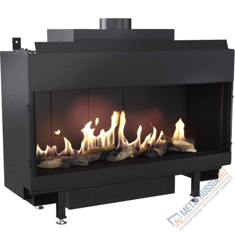 Газовая каминная топка Kratki LEO/100/G20 (магистральный газ)