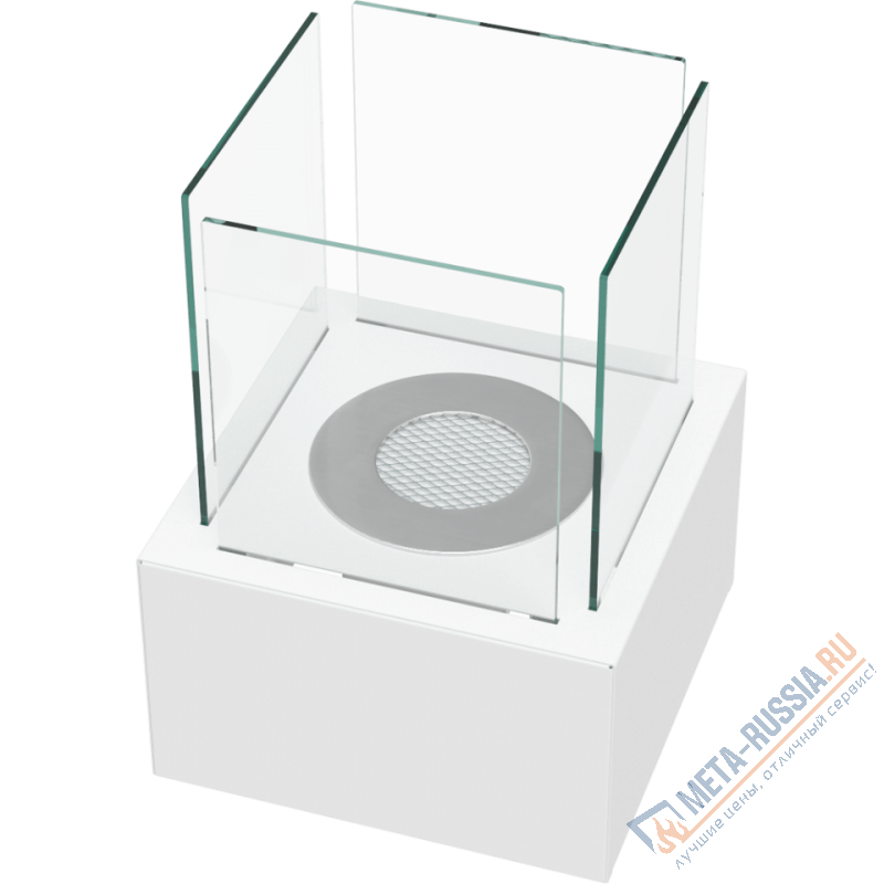 Биокамин настольный Kratki TANGO 2 белый, TUV