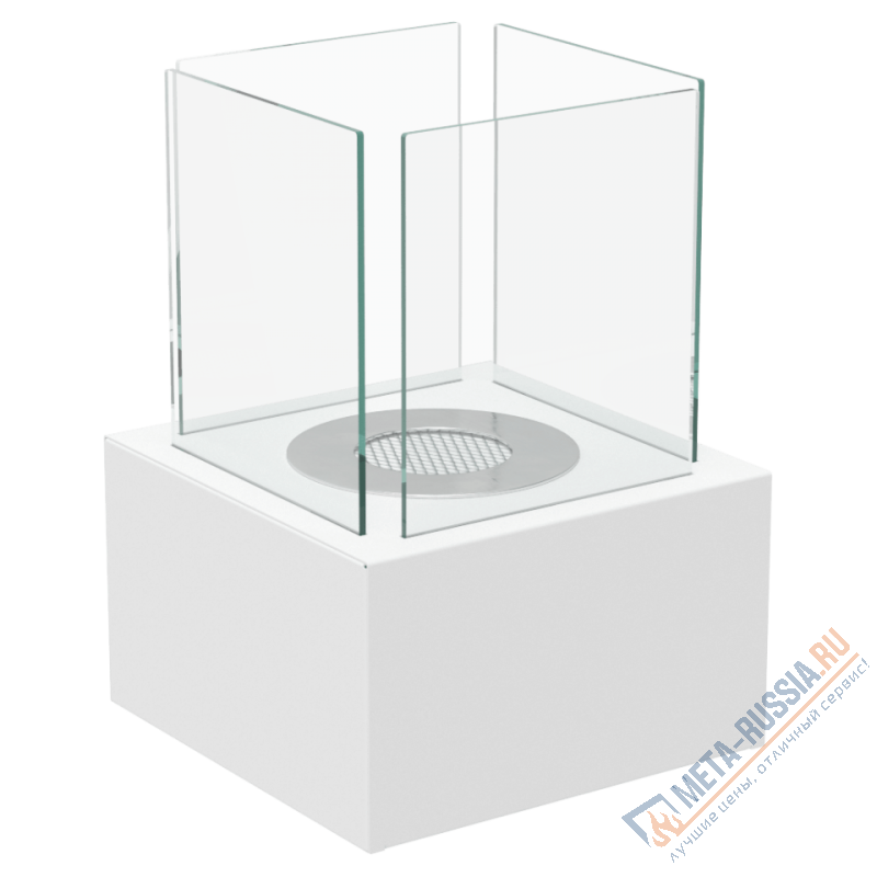 Биокамин настольный Kratki TANGO 2 белый, TUV