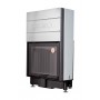 Каминная топка ЭкоКамин Вега 800PB (TBN800PB) подовое горение принтинг черный шамот