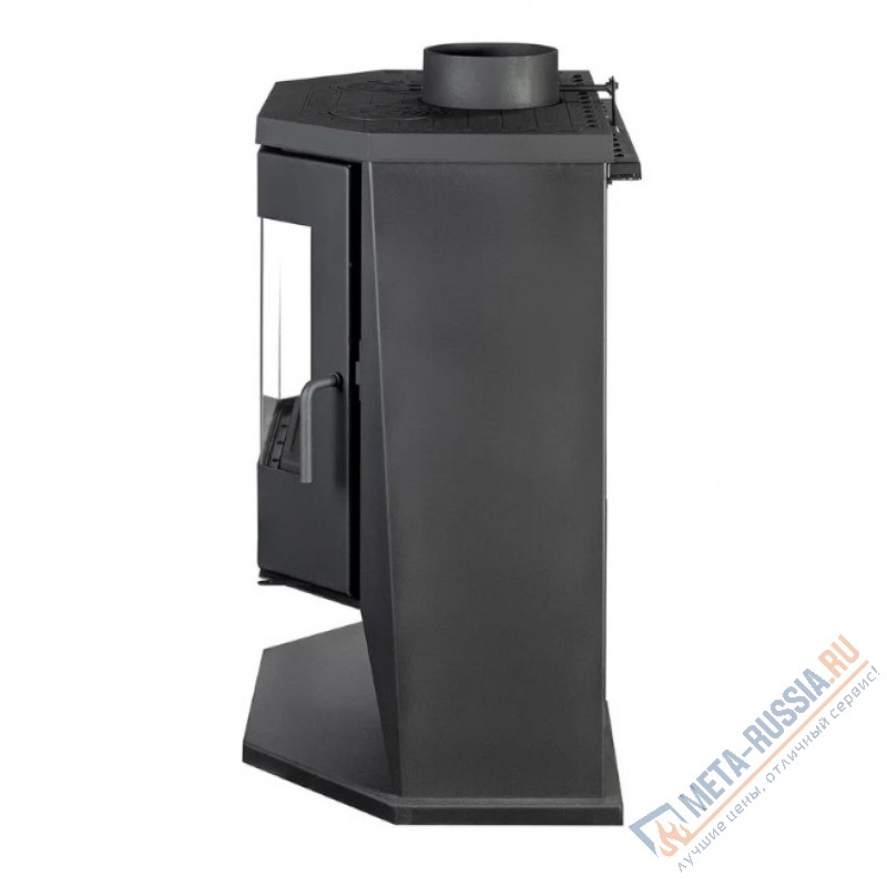 Печь-камин Экокамин Бавария ПАНОРАМА ПРИЗМА с плитой (PK189)