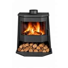 Печь-камин Экокамин Бавария Панорама призма с плитой PK189