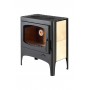 Печь-камин Экокамин Бавария Эко с плитой две конфорки, 10 кВт, дымоход 150, подача воздуха извне