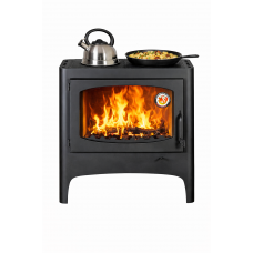 Печь-камин Экокамин Бавария Эко с плитой две конфорки PK168M