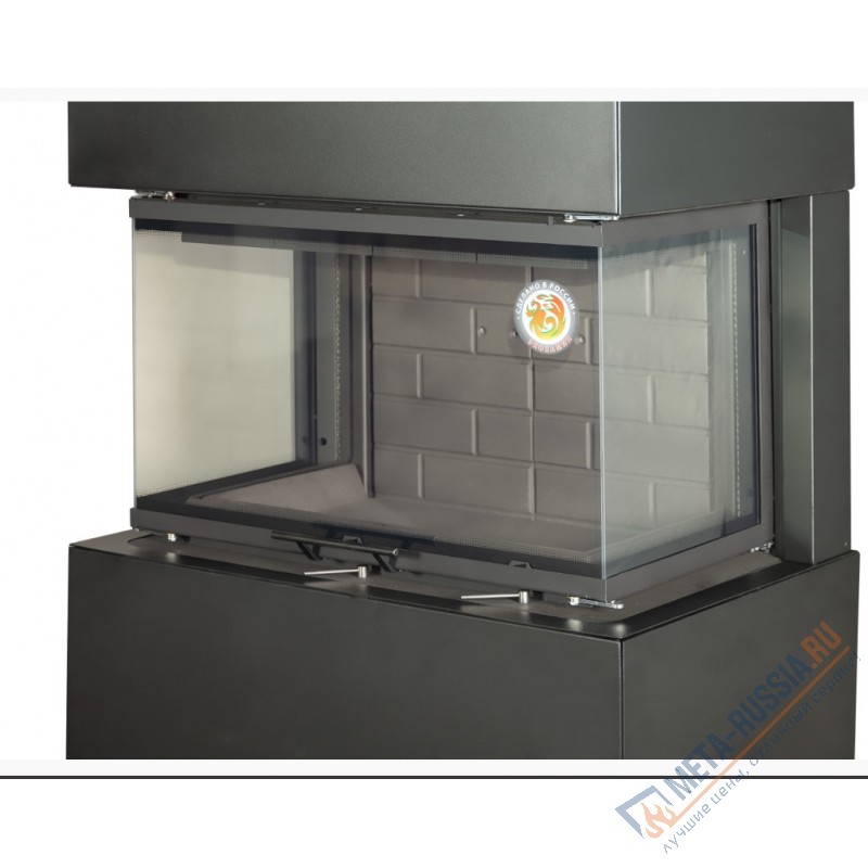 Камин Экокамин Родос 800 KRN800B черный шамот