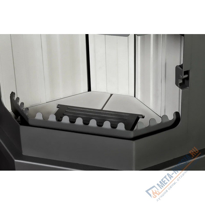 Печь-камин Экокамин МЮНХЕН пристенно-угловой графит (PKN176)