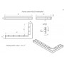 Люфт - Туннель угловая вентиляционная решетка для камина 900 х 500 мм левый угол черная