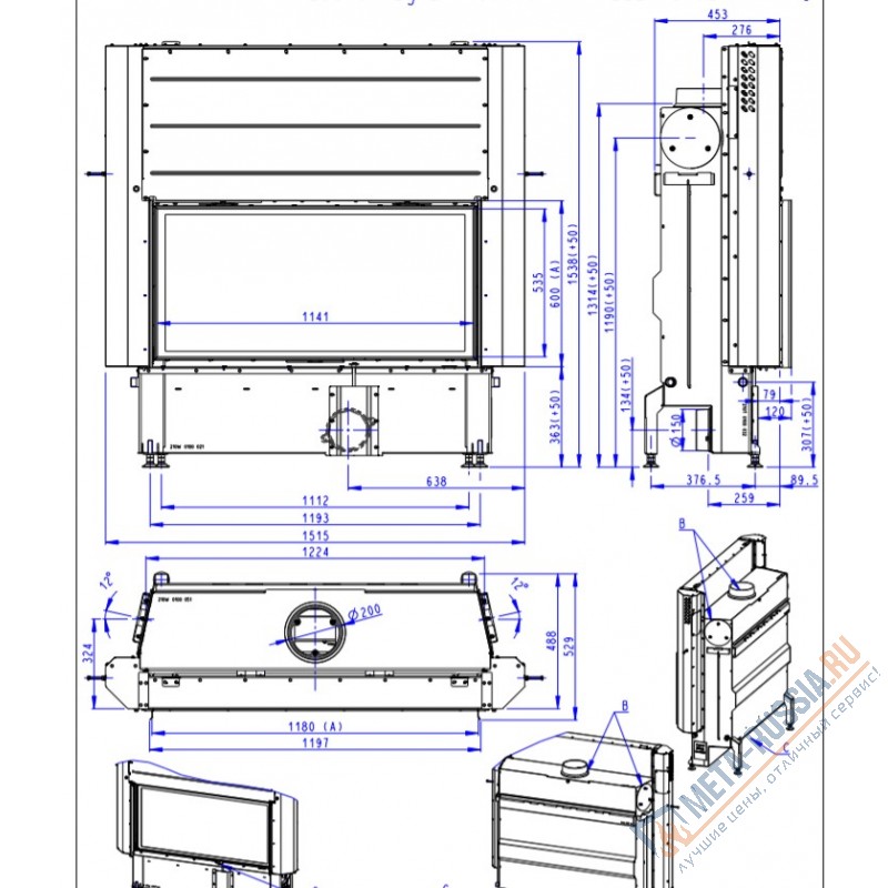 Каминная топка Romotop IMPRESSION 2G L 118.60.01