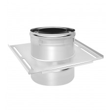 Труба дымоход Везувий площадка монтажная Нерж+Нерж (AISI 430/0,8мм)