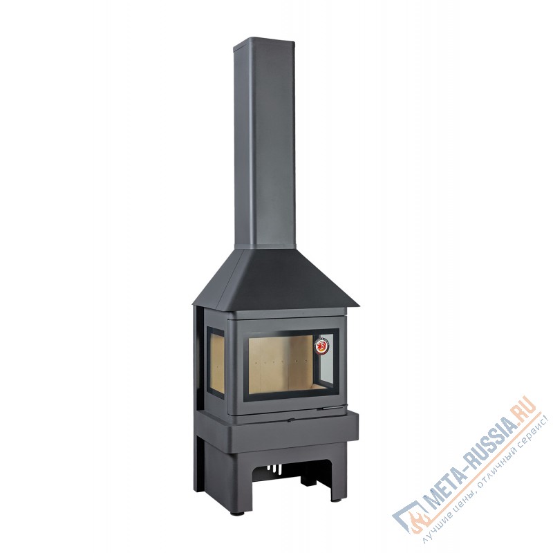 Печь-камин Экокамин Прага три стекла черный (PK 001) Печь-камин Экокамин Прага три стекла черный (PK 001)