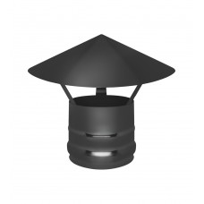 Зонт Везувий BLACK (AISI 430/0,5мм)