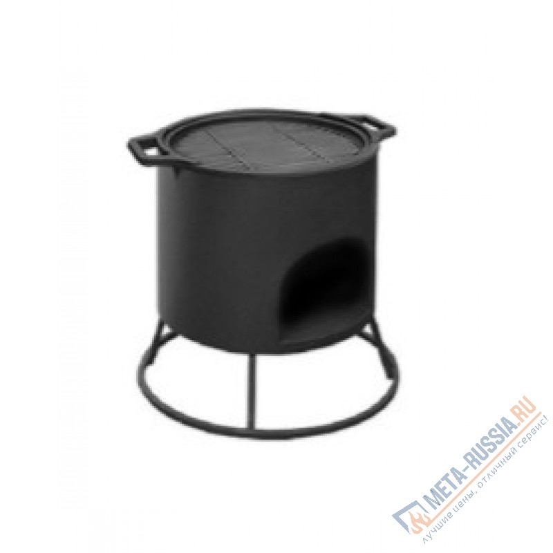 Решетка гриль чугунная Везувий, диаметр 380 мм.