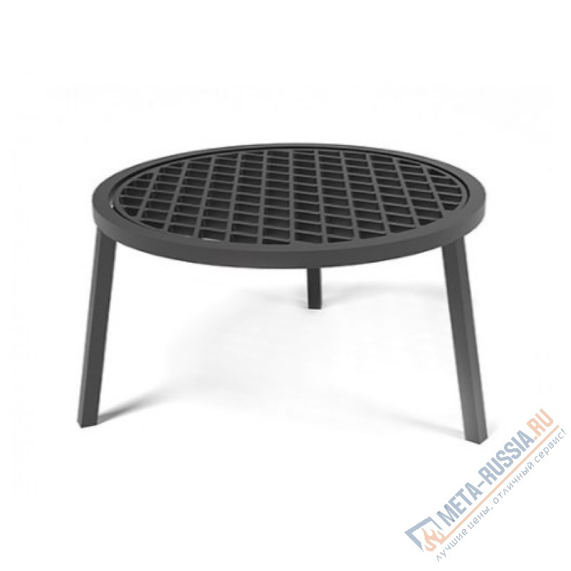 Решетка гриль чугунная Везувий Стейк ? 450мм с подставкой