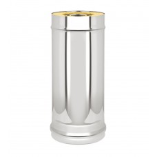 Труба дымоход Везувий сэндвич-труба Оц+Нерж (AISI 430/0,8мм) L-1м