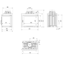 Каминная топка Kratki SIMPLE/M/S/P/BS (угловое стекло справа)