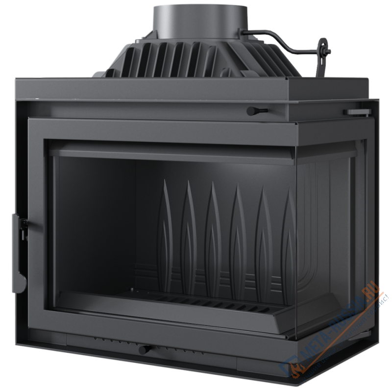 Каминная топка Kratki SIMPLE/M/S/P/BS (угловое стекло справа)