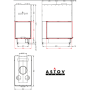 Каминная топка ASTOV П3С 53(84)57