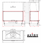 Каминная топка ASTOV П3С 12057