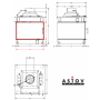 Каминная топка ASTOV П4С 800