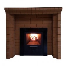 Портал для печей LK Фигурный Кирпич (Коричневый)