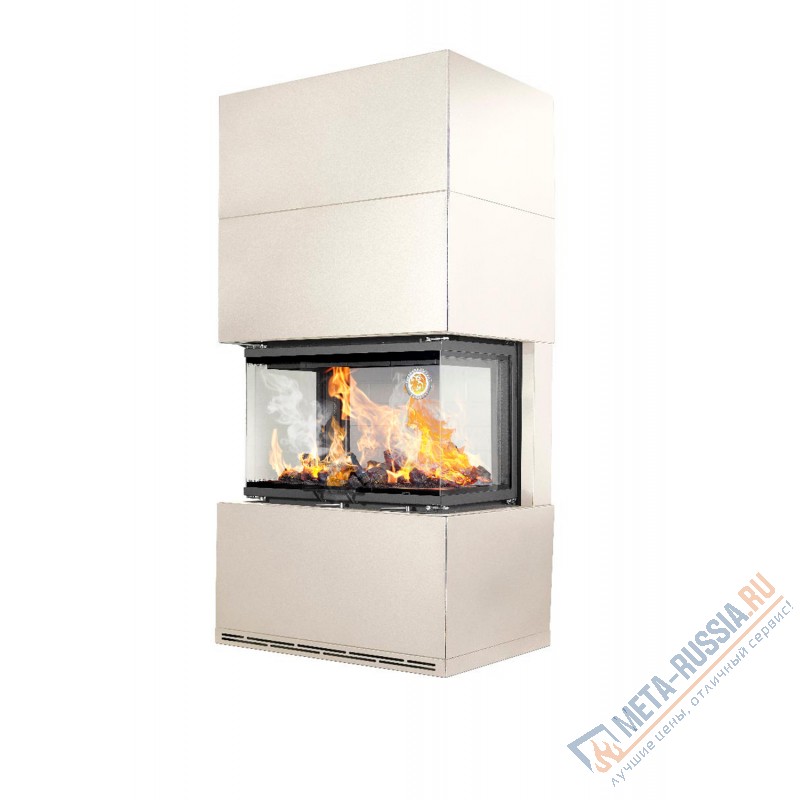 Камин Экокамин РОДОС 800 KRN800K слоновая кость белый шамот