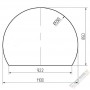 Стекло напольное KD 11 (под печь) 1100*850мм