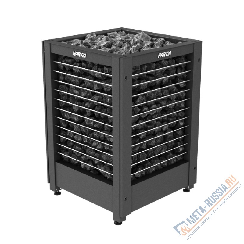 Печь электрическая Harvia Modulo MD135G Black (чёрная, без пульта)