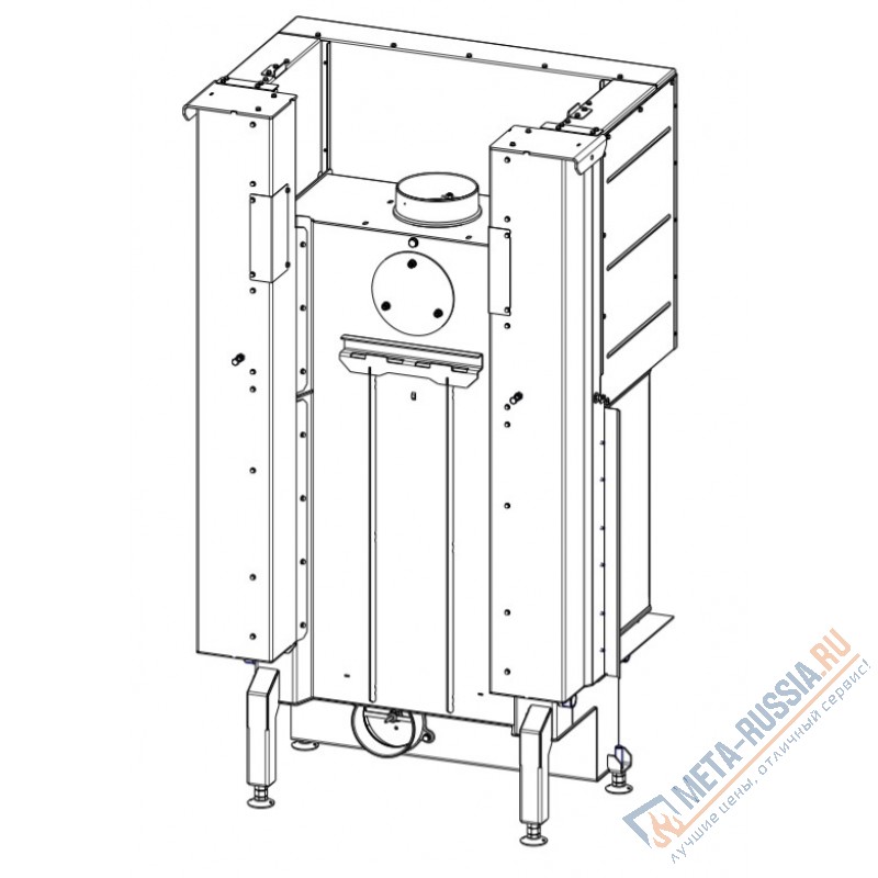 Каминная топка Romotop IMPRESSION C 2G L 80.61.34.21 черная футеровка