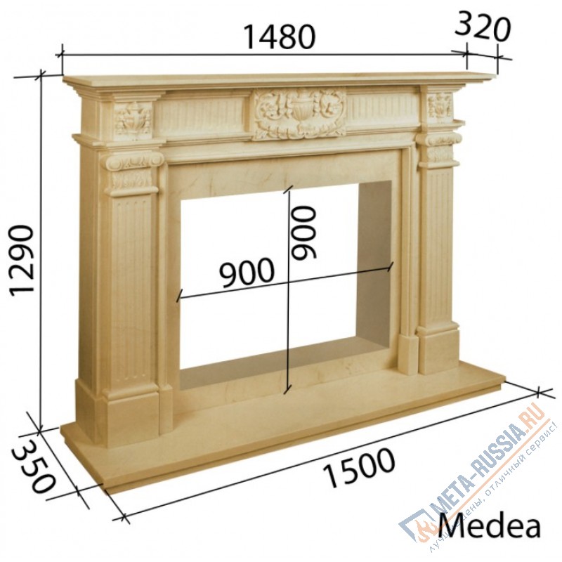 Каминный портал Madeira MEDEA