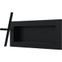 Настенный биокамин Kratki DELTA 2 SLIM черный, TUV