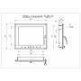 Дверца каминная КУВА с поддувалом Дверца каминная КУВА с поддувалом