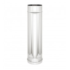 Труба дымоход Везувий труба из нержавейки (AISI 304/0,8мм), L-1м
