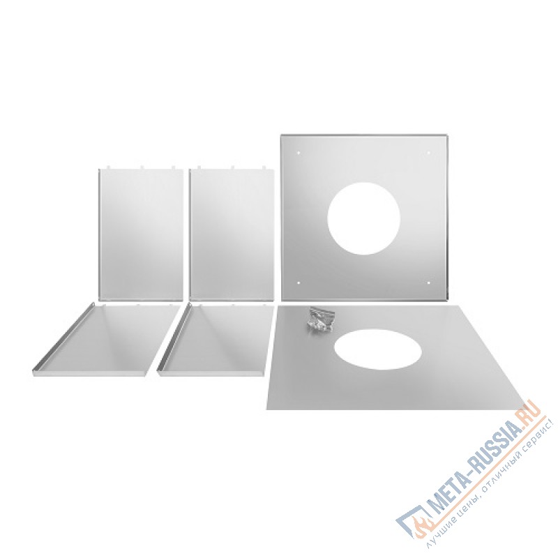 Труба дымоход Везувий ППУ Оц+Нерж (AISI 430/0,5мм) разборное