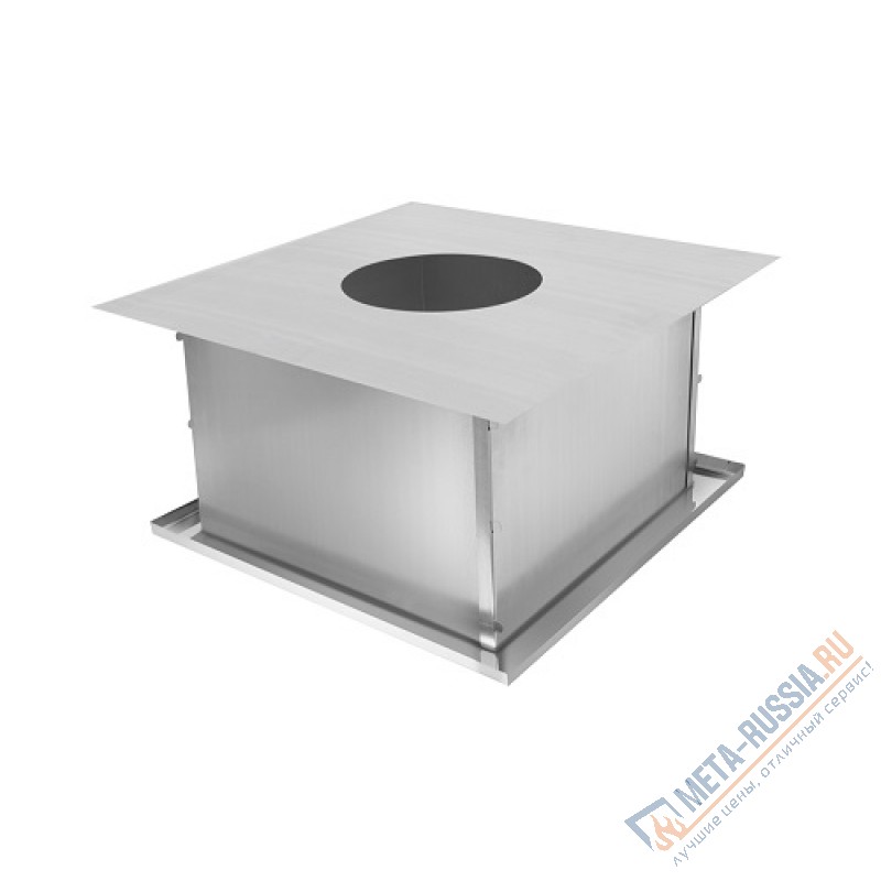 Труба дымоход Везувий ППУ Оц+Нерж (AISI 430/0,5мм) разборное